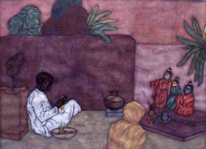Garlands and Rituals, 1986 (w/c on paper)