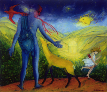 Hercules and the Golden Hind, 2008 (oil on board)