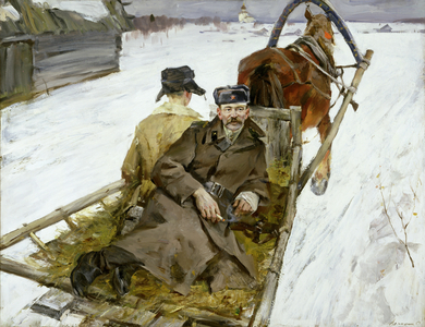 Return from the Front, 1969 (oil on canvas)