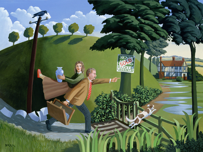 Moving House, 2003-04 (acrylic on paper)