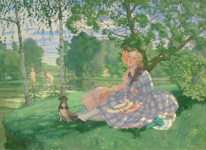 Summer, 1919 (oil on cardboard)