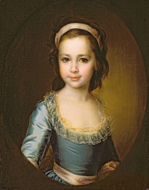Portrait of Countess Anna Artemyevna Vorontsova (1777-1836) 1780s (oil on canvas)