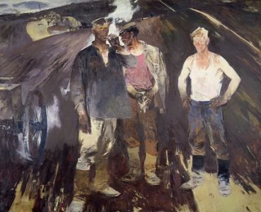 Road Workers, 1963-64 (oil on canvas)