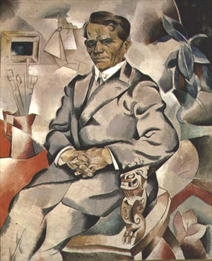 Portrait of Ivan Fedorovich Kolesnikov (1887-1929) (oil on canvas)