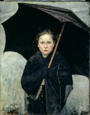 The Umbrella, 1883 (oil on canvas)