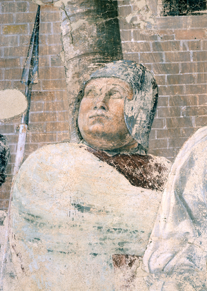 Detail of the Martyrdom of St. Christopher, c.1450-56 (fresco)