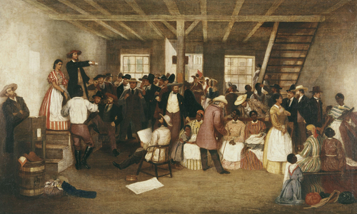 The Slave Market (oil on canvas)