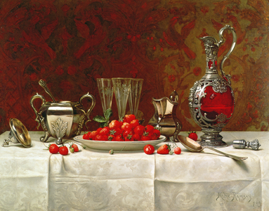 Still Life with Strawberries and Silverware, 1889