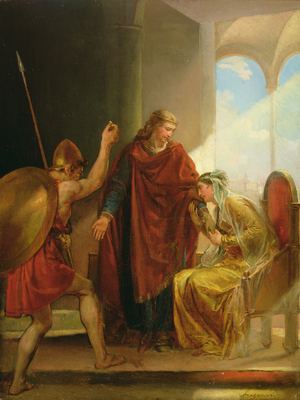 The Recalling of Childeric (oil on canvas)