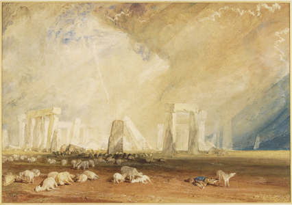 Stonehenge during a Storm (w/c on paper)