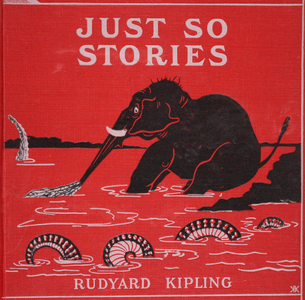 Front cover from 'Just So Stories for Little Children' by Rudyard Kipling, 1951 (colour litho)