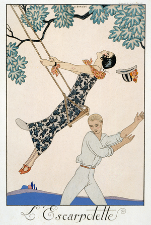The Swing, 1923 (pochoir print)