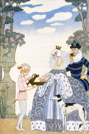Elizabethan England, from 'The Art of Perfume', pub. 1912 (pochoir print)