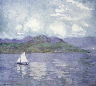Off Trinidad, from a portfolio of privately printed watercolours of 'The West Indies' (colour litho)