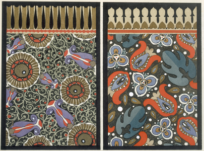 Wallpaper design, c.1908 (pochoir print)
