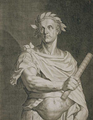 C. Julius Caesar (100-44 BC) Emperor of Rome engraved by Aegidius Sadeler (1570-1629) (engraving)