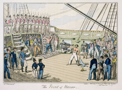 The Point of Honor, published 1825 (colour engraving)