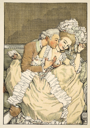 L'Amoureux pressant, 1918 (colour litho)