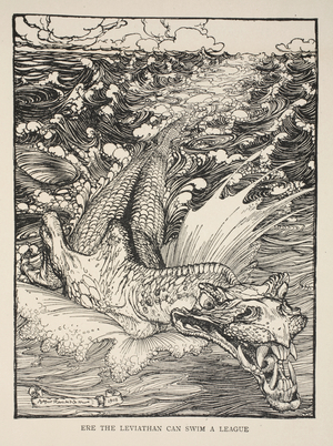 Ere the Leviathan can swim a league, illustration from 'Midsummer Nights Dream' by William Shakespeare, 1908 (litho)