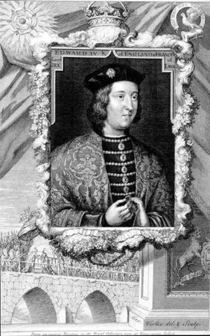 Edward IV, King of England from 1461, after a portrait in Kensington Palace (engraving)