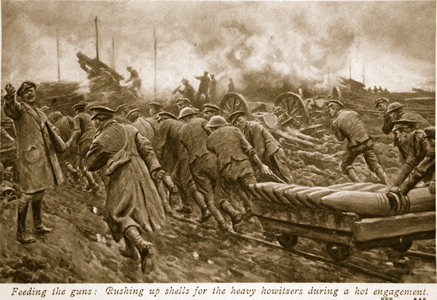 Feeding the guns, 1914-19 (litho)