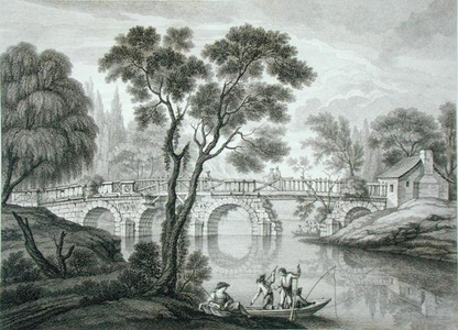 Design for a Ruinous Bridge for the Garden at Syon House, published 1778 (engraving)