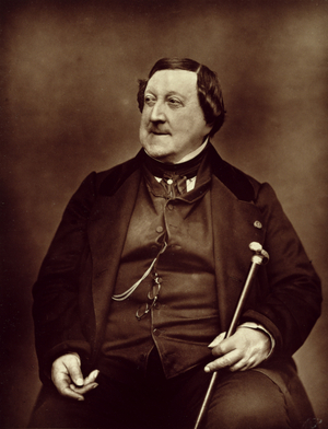 Gioacchino Rossini (1792-1868) from 'Galerie Contemporaine', 1877 (b&w photo)