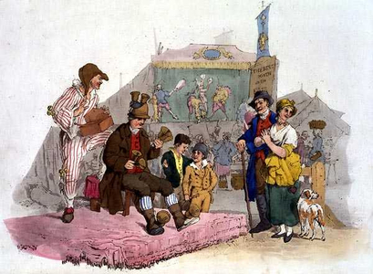 Country Fair, from 'Costume of Great Britain', published by William Miller, 1805 (colour litho)