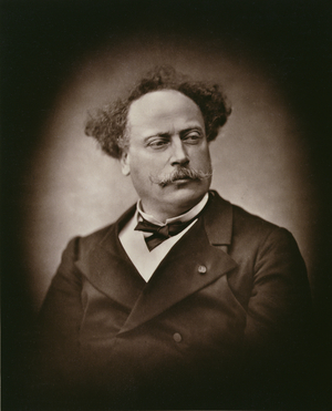 Alexandre Dumas Fils (1824-95), from 'Galerie Contemporaine', c.1874-78 (b/w photo)