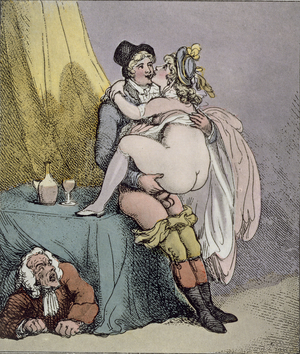 The Rightful Lover Leaves the Wings', 1808-17 (aquatint)