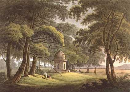 The Tomb of a Moorish Lady, Bengal, engraved by Joseph Constantine Stadler (fl.1780-1812) pub. by Edward Orme (1774-c.1820) 1803 (litho)