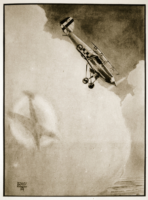 Halo, illustration from 'Flying Memories' by John Hamilton, 1934 (litho)