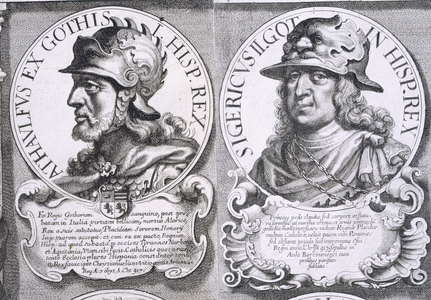 Portraits of Ataulf and Sigeric (litho)