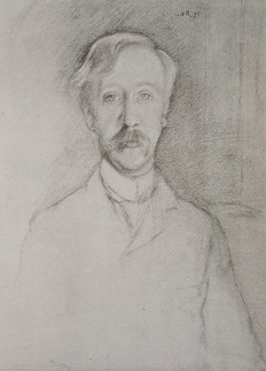 Portrait of George Moore (1852-1933), 1898 (litho)