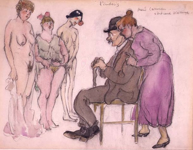 Indecision, 1927 (pencil, w/c)