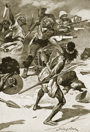 The Battle of Abu-Klea, January 17th, 1885 (litho)