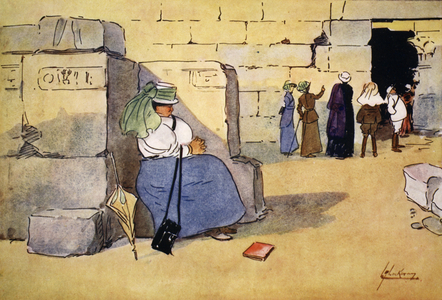 Fed Up!, from 'The Light Side of Egypt', 1908 (colour litho)