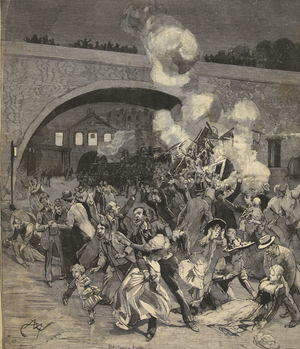 The Saint-Mande Train Collision, from 'Le Petit Parisien', 2 August 1891 (litho)