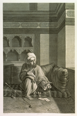 The Astronomer, from Volume II Costumes and Portraits of 'Description of Egypt', engraved by Etienne Frederic Lignon (1779-1833) pub. under the orders of Napoleon, 1822 (engraving)