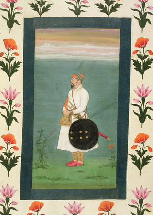 Standing figure of an officer, from the Small Clive Album c.1635-40 (opaque w/c on paper)