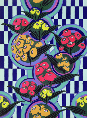 Design motif from 'Floreal: Dessins & Coloris Nouveaux', 1920 (pochoir print)