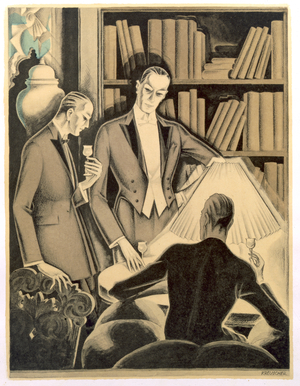 Gentleman's dinner suits, 1922 (colour litho)