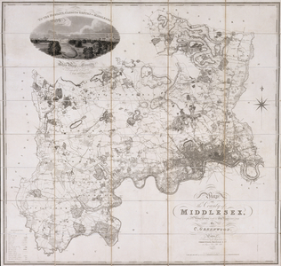 Map of the County of Middlesex, published 1819 (print)