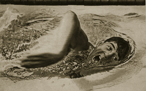 Jack Medica, 1936 (b/w photo)