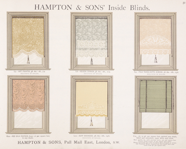 Inside Blinds, Hampton and Sons Catalogue, 1902