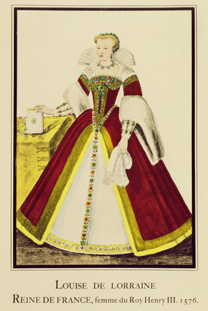 Louise of Lorraine (1553-1601), early 20th century (litho)