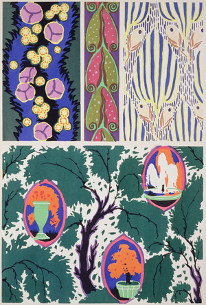 Design motifs from 'Floreal: Dessins & Coloris Nouveaux', 1920 (pochoir print)