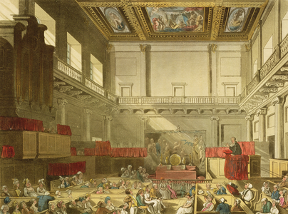 Whitehall, from 'Ackermann's Microcosm of London', engraved by John Bluck (fl.1791-1831) 1809 (aquatint)