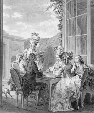 The Whist Party, 1783, engraved by Jean Dambrun (1741-c.1808)