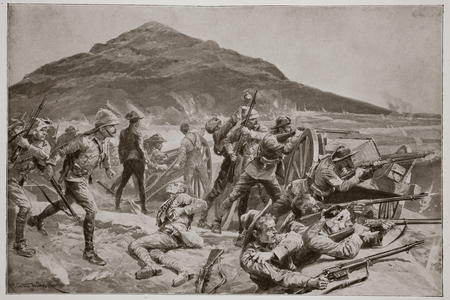 "No surrender!" The Defence of Fort Itala on September 26, 1901 (litho)